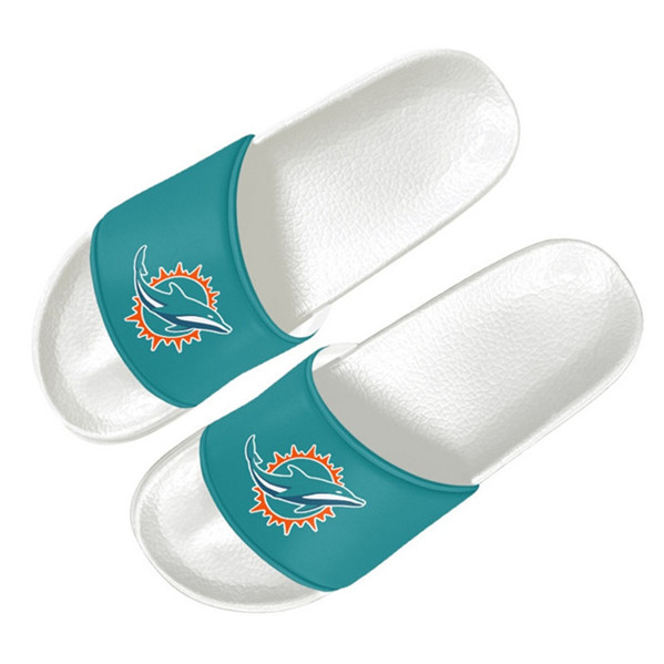 Women's Miami Dolphins Flip Flops 001